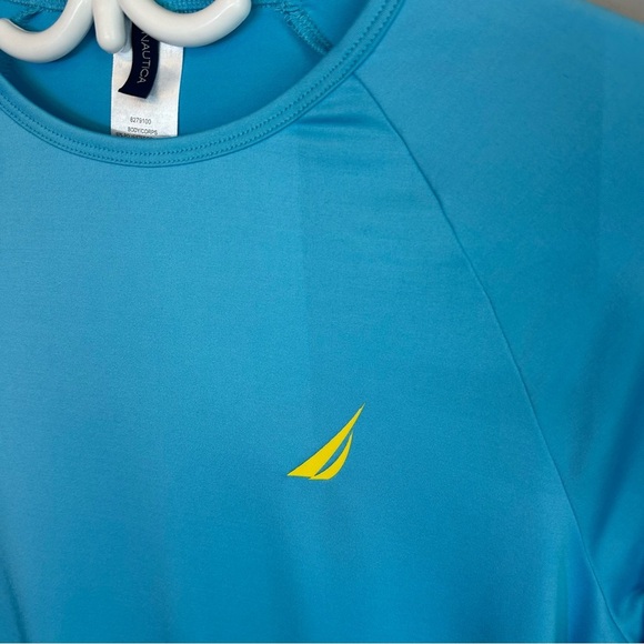 Nautica Long Sleeve UPF 30+ Crewneck Lightweight Rashguard Shirt Womens Size S - Picture 2 of 9